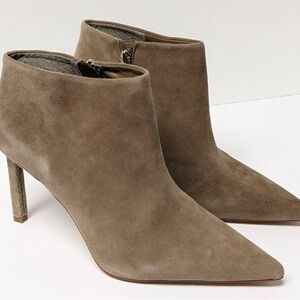 Vince Camuto Taupe Suede Heeled Boots